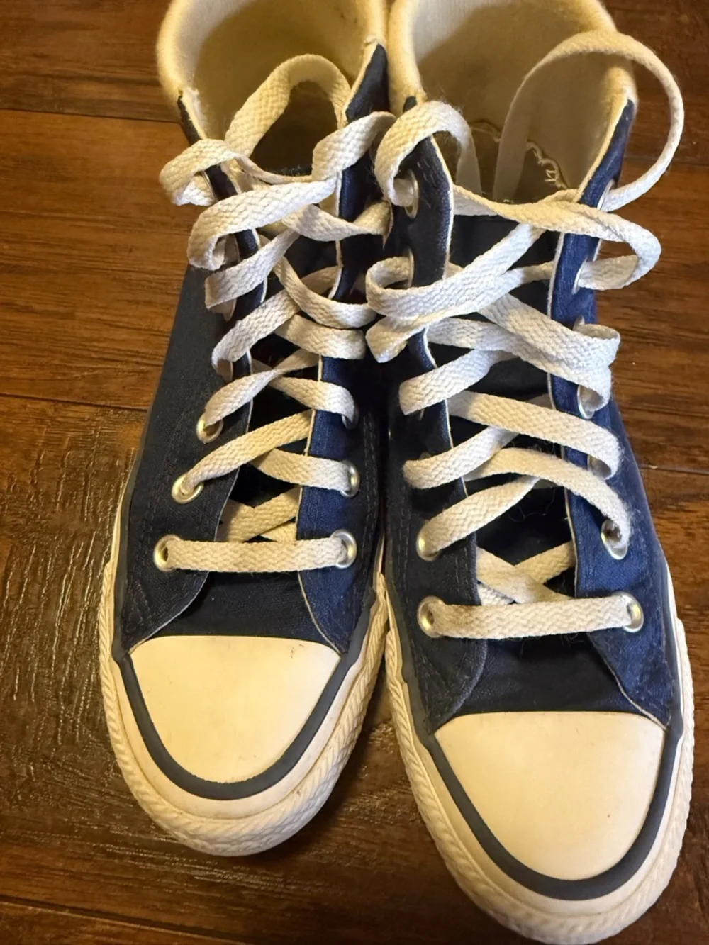 70s meets 80s Converse: Navy Tube Sock High-Tops Retro Athleisure W5.5 M3.5 Kids